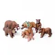 Figurines de la Grizzly de la Vie Sauvage pour Enfant Ours Brun Modèle Animalier de