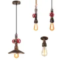 Plafonnier Vintage Steampunk en Métal pour Conduite d'Eau Luminaire Décoratif de Plafond Idéal pour