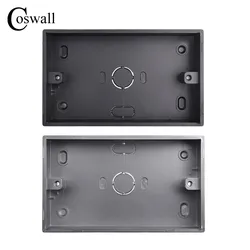Coswall – boîtier de montage externe noir mat 146mm x 86mm x 32mm pour interrupteur 146x86mm prise