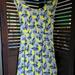 J. Crew Dresses | J Crew Yellow Floral Silk Sleeveless Midi Dress | Color: Blue/Yellow | Size: 4