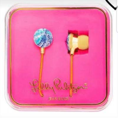 Lilly Pulitzer Headphones | Lilly Pulitzer Earbuds | Color: Blue/Purple | Size: Os