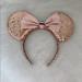 Disney Accessories | Disney Rose Gold Minnie Ears Headband | Color: Pink | Size: One Size Fits All