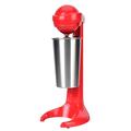 Stainless Steel Milkshake Machine Electric High Speed Milkshake Machine Beverage Mixer for Making Coffee Cocktail Milkshake Red(British standard 220v)