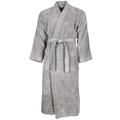 Peignoir col kimono en coton Gris Perle XL