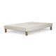 Sommier tapissier lattes actives bois massif coton bio 140x190