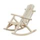 Fauteuil de jardin rocking chair bois de pin