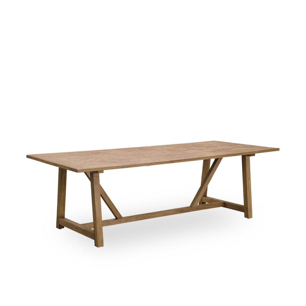 Table repas en teck 240x100cm pour 8/10 personnes