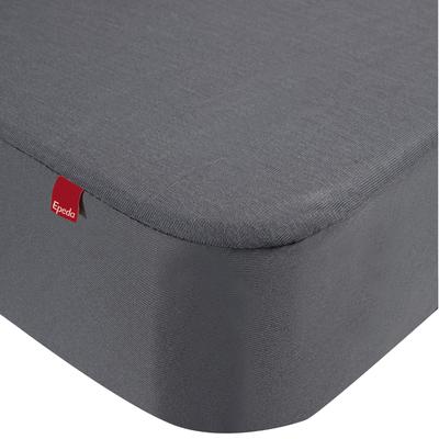 Drap housse protège matelas imperméable 2en1 gris 200x200