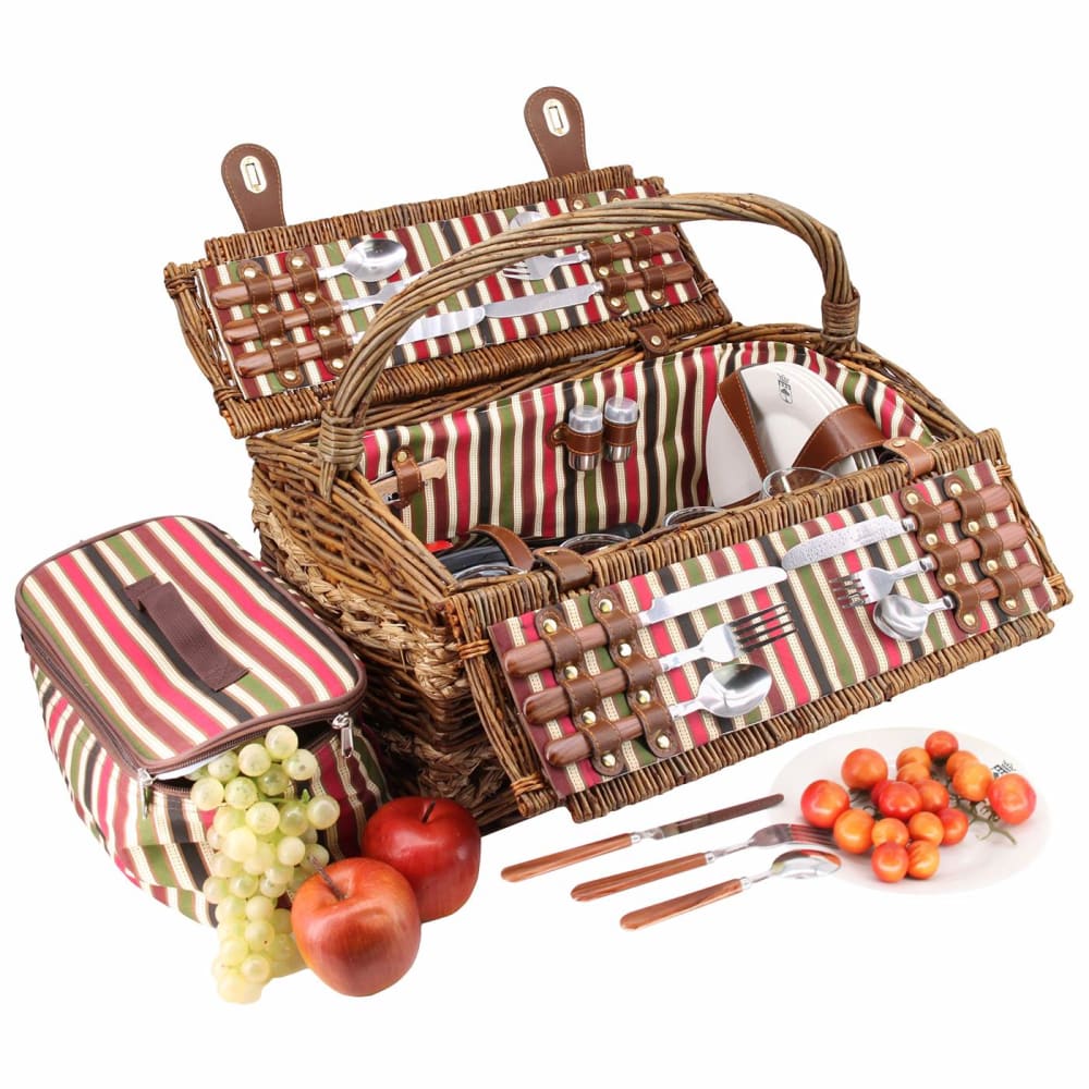 Panier pique-nique Montmartre 4 personnes en osier naturel