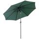 Parasol en aluminium rond inclinable vert