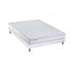 Ensemble matelas 100% latex5 zones sommier blanc 140x190