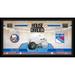 New York Islanders vs. Rangers Framed 10" x 20" House Divided Hockey Collage