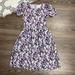 Lularoe Dresses | Lularoe Purple Floral Dress Size Small | Color: Purple | Size: S