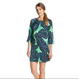 Lilly Pulitzer Dresses | Lilly Pulitzer Carol Shift Dress Under The Palms | Color: Blue/Green | Size: 4