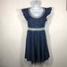 Disney Dresses | Disney Beauty & The Beast Denim Dress Size Small | Color: Blue/White | Size: S