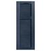 Alpha Shutters Cathedral Top Cottage-style Open Louver Shutters Pair Vinyl in Gray | 76 H x 12 W x 0.125 D in | Wayfair L412076049