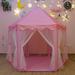 SUMBABABY Indoor Outdoor Princess Castle Tent For Girls Large Playhouse Tent Polyester in Pink | 53 H x 47 W x 55 D in | Wayfair YS4336242533