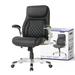 Nouhaus Inc Posture Ergonomic Executive Chair Upholstered, Leather in Gray | 47.04 H x 27.5 W x 26.7 D in | Wayfair NHO-0004BL