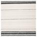 Black/White 108 x 0.2 in Indoor Area Rug - Dakota Fields Dorsey Striped Handwoven Cotton Cream/Black Area Rug Cotton | 108 W x 0.2 D in | Wayfair