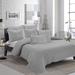 Eider & Ivory™ Cohen Square Cotton Pillow Cover & Insert Polyester/Polyfill/Cotton in Gray | 18 H x 18 W x 7 D in | Wayfair