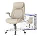 Nouhaus Inc Posture Ergonomic Executive Chair Upholstered, Leather in Gray | 47.04 H x 27.5 W x 26.7 D in | Wayfair NHO-0004BL