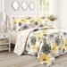 Winston Porter Bientot Leah Reversible Comforter Set Microfiber in White/Yellow | Full/Double Comforter + 5 Additional Pieces | Wayfair