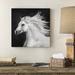 Gracie Oaks B&W Horses IV by PHBurchett Graphic Art Print on Canvas Metal in Black/Gray/White | 32 H x 32 W x 1 D in | Wayfair