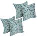 Red Barrel Studio® Jalecia Outdoor Square Pillow Cover & Insert Polyester/Polyfill blend in Blue/White | 8 H x 17 W x 17 D in | Wayfair