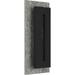 Orren Ellis Anyriah Black Integrated LED Outdoor Flush Mount Aluminum/Metal in Black/Gray | 18.25 H x 8 W x 3.75 D in | Wayfair