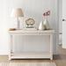 Sand & Stable™ Lana 48" Off-White Console Table Wood in Brown/White | 30 H x 48 W x 17 D in | Wayfair LFMF2283 41783660
