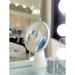 Wrought Studio™ Luna Lighted Makeup Mirror w/ LED Strip Light, Makeup Vanity Mirror w/ 5X Magnifying Mirror in White | Wayfair