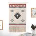 Maydear Bohemian Macrame Woven Wall Hanging Tapestry - Geometric 28 Cotton in White | 35.4 H x 19.7 W in | Wayfair MWH-FP-28