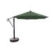 Arlmont & Co. Rudisill 11 Ft Cantilever Aluminum Umbrella w/ Sunbrella Fabric in Green | 132 W x 132 D in | Wayfair