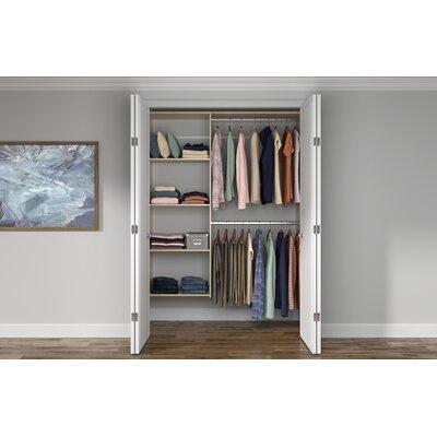 Dotted Line™ Grid 36" W - 60" W Closet System Starter Kit Manufactured Wood in Orange | 72 H x 14 D in | Wayfair 58883934A0D04E45B71291BA03826568