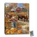August Grove® The Pumpkin Patch 18x24 Fully Illuminated ColorChange LED Print Fabric | 24 H x 18 W x 2 D in | Wayfair