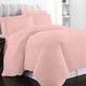 Pizuna 400 Thread Count Cotton King-Size-Duvet-Cover Sets Rose Pink, 100% Long Staple Cotton Bedding-Set, Luxurious soft sateen Quilt-Covers King Size Bedding (100% Cotton King Size Duvet Cover Sets)