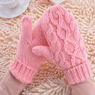 Gants chauds d'hiver pour femmes 8 couleurs en tricot cadeau pour filles livraison gratuite 24