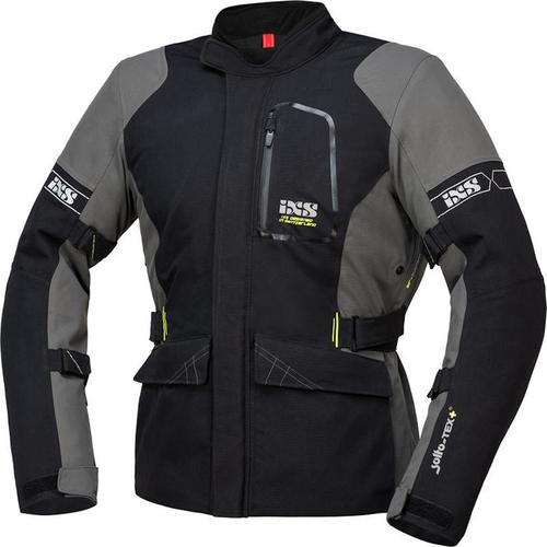 IXS Laminat ST-Plus Motorrad Textiljacke, schwarz-grau, Größe 2XL