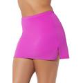 Plus Size Women's Side Slit Swim Skirt by Swimsuits For All in Beach Rose (Size 18)