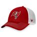 Men's Fanatics Branded Red/White Tampa Bay Buccaneers Fundamental Trucker Unstructured Adjustable Hat