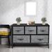 Sorbus Storage Cube Dresser - Gray White Metal/Fabric in Gray/White | 24.62 H x 39.5 W x 11.87 D in | Wayfair DRW-CU5-GRYWH