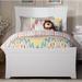 Daury Solid Wood Panel Bed by Harriet Bee Wood in White | 44.25 H x 42.75 W x 82.75 D in | Wayfair 185EAFA3099541DFAD8637F421E580DF