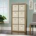 Gracie Oaks Clarklake 57.87" H x 30.9" W Cube Bookcase w/ Bins Wood in Brown | 57.87 H x 30.9 W x 15.39 D in | Wayfair