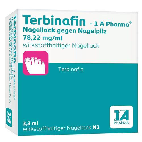 Terbinafin-1A Pharma Nagell.g.Nagelpilz 78,22mg/ml 3,3 ml Wirkstoffhaltiger Nagellack