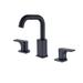 Selected 1.2 GPM Widespread Double Knob Handles Bathroom Faucet w/ Swivel Spout, Ceramic in Black | 8.82 H in | Wayfair SL-RBF61016MB