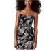 American Eagle Outfitters Dresses | American Eagle Floral Print Peplum Dress Sundress | Color: Black/White | Size: 4