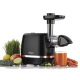 Omega Cold Press 365 Compact Masticating Horizontal Juicer Plastic in Black | 13.27 H x 6 W x 17.96 D in | Wayfair H3000R