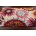 Brown/Red 96 x 60 x 0.5 in Area Rug - Red Barrel Studio® Floral Handmade Tufted Wool Beige/Red Area Rug Wool | 96 H x 60 W x 0.5 D in | Wayfair