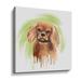 Winston Porter Puppy Dog by Cora Niele - Painting Print on Canvas in White | 36 H x 36 W x 2 D in | Wayfair 571B8A2DDE4E408EA5B2A791BE10AB63