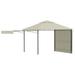 Arlmont & Co. Adirondack Gazebo Canopy Tent Patio Pavilion Shelter w/ Double Extended Roofs /Soft-top in Gray | 108.27 H x 116 W x 116 D in | Wayfair